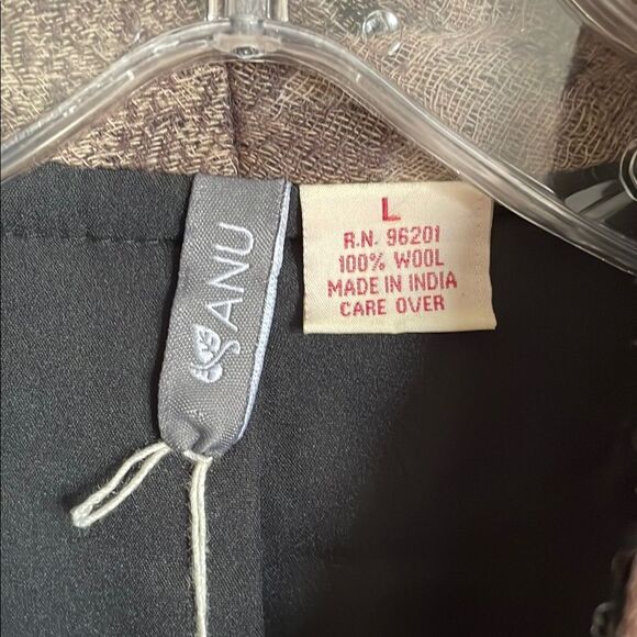 Anu open front beaded embroidered Patchwork Jacquard wool Jacket - Picture 4 of 11